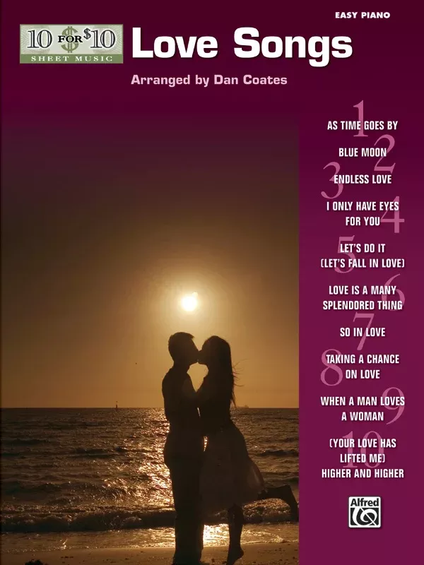 10 for 10 Sheet Music: Love Songs: Piano Book
