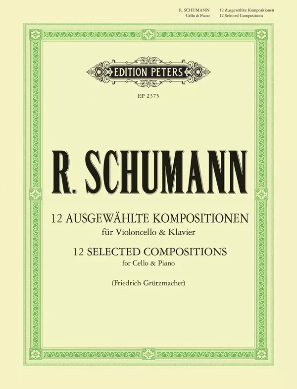 12 Selected Compositions for Cello & Piano
