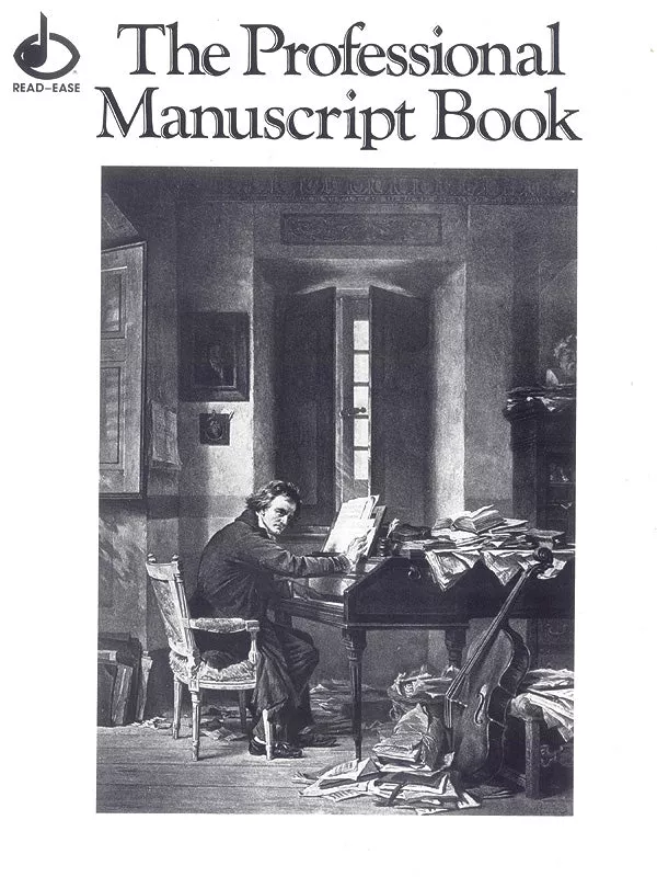 12 Stave Professional Manuscript Book (Size: 9″ x 12″): Manuscript Paper