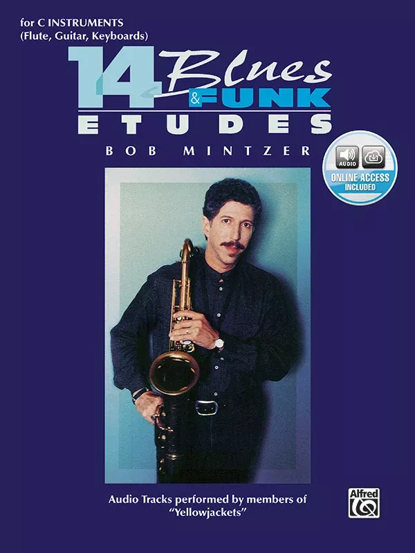 14 Blues & Funk Etudes: C Instruments Book & Online Audio