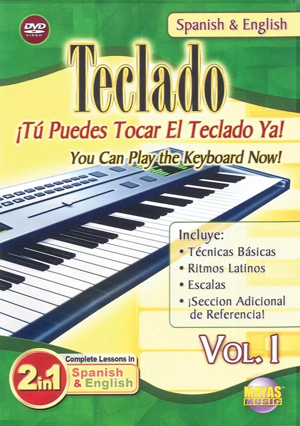 2 in 1 Bilingual: Teclado Vol. 1: Keyboard/Piano DVD
