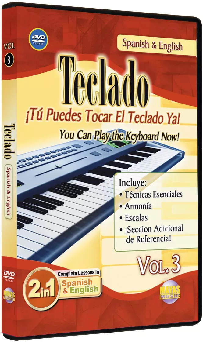 2 in 1 Bilingual: Teclado Vol. 3: Keyboard/Piano DVD