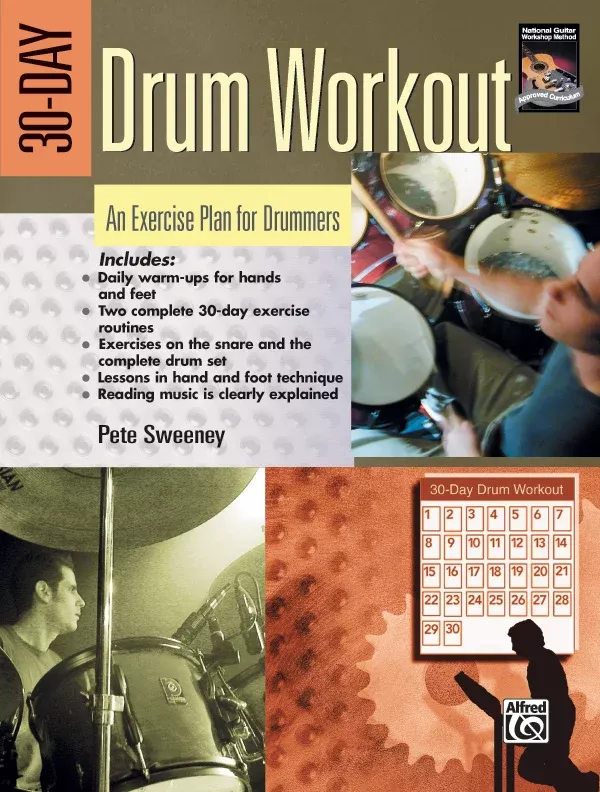 30-Day Drum Workout: Drumset Book & DVD