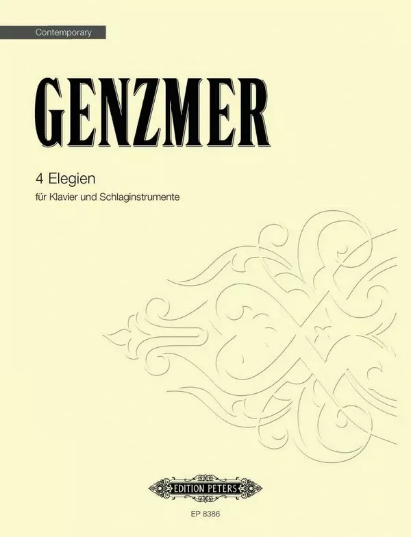 4 Elegien: Keyboard Percussion Book