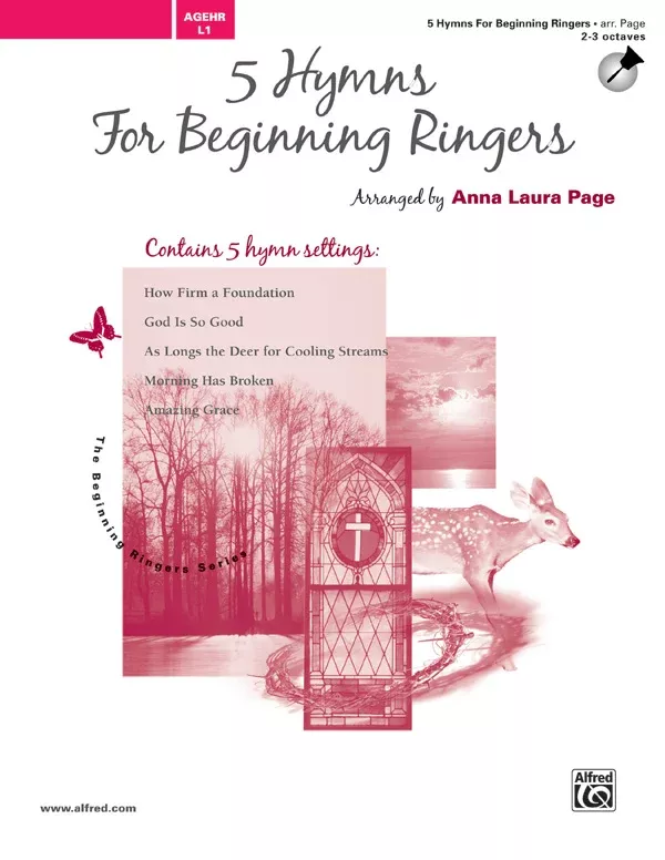 5 Hymns for Beginning Ringers: Handbells 2-3 Octaves Book