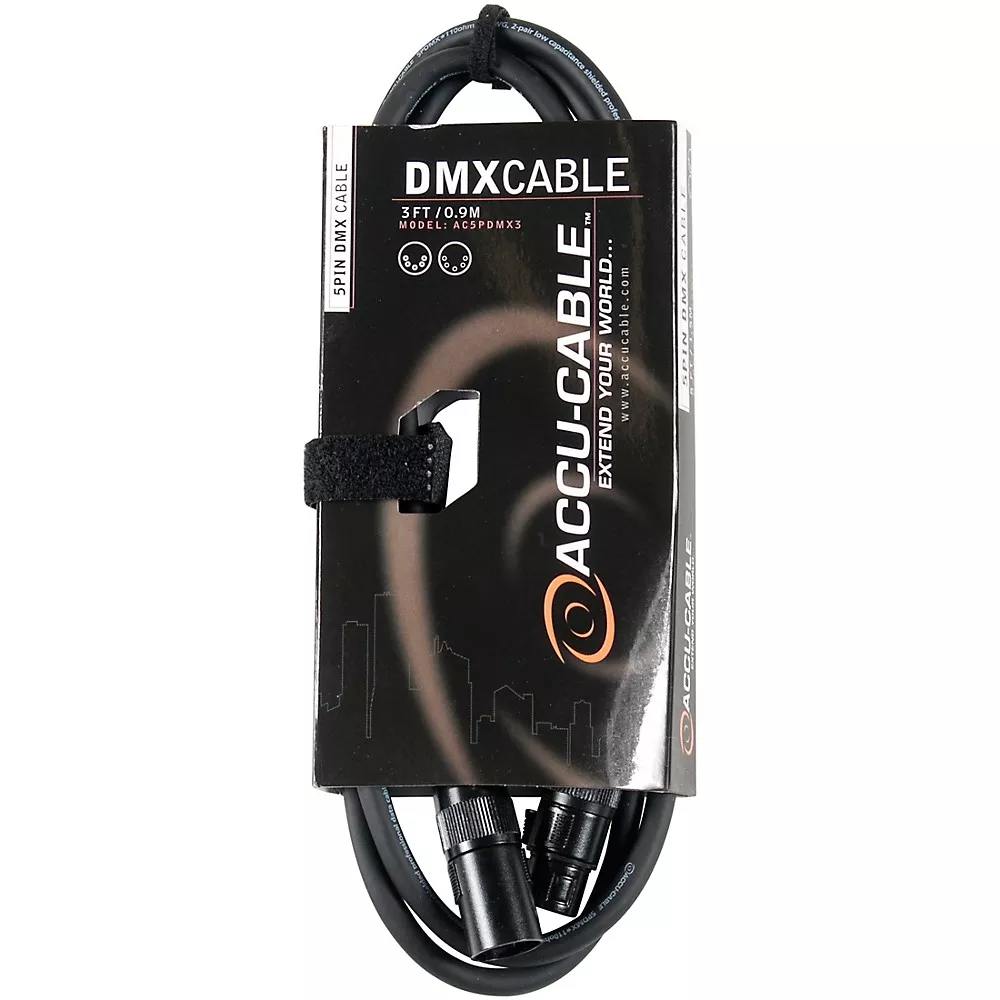 ACCU CABLE 5-Pin DMX Lighting Cable 3 ft.