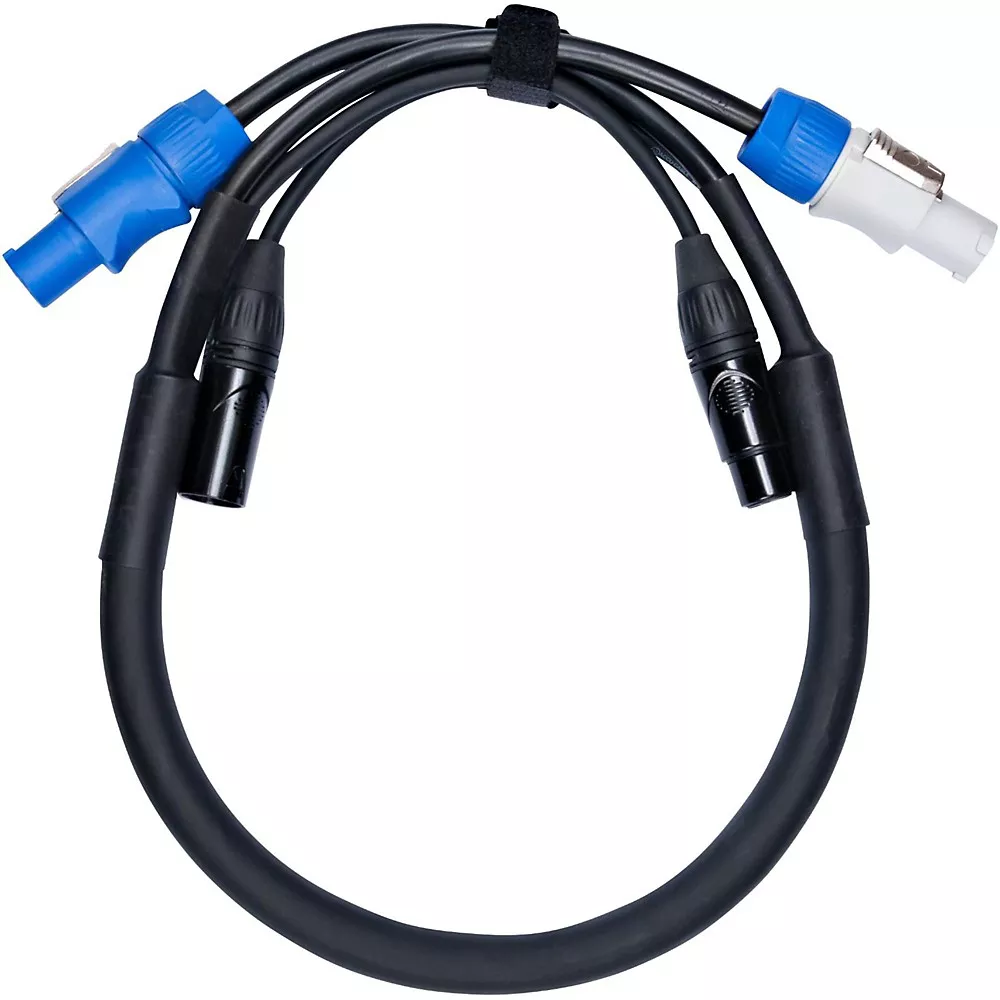 ACCU CABLE PowerCon and 3 Pin DMX Cable Combo 3 ft.
