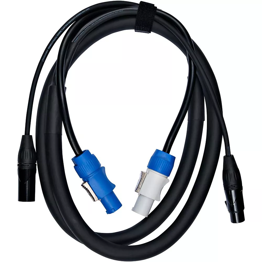 ACCU CABLE PowerCon and 3 Pin DMX Cable Combo 6 ft.