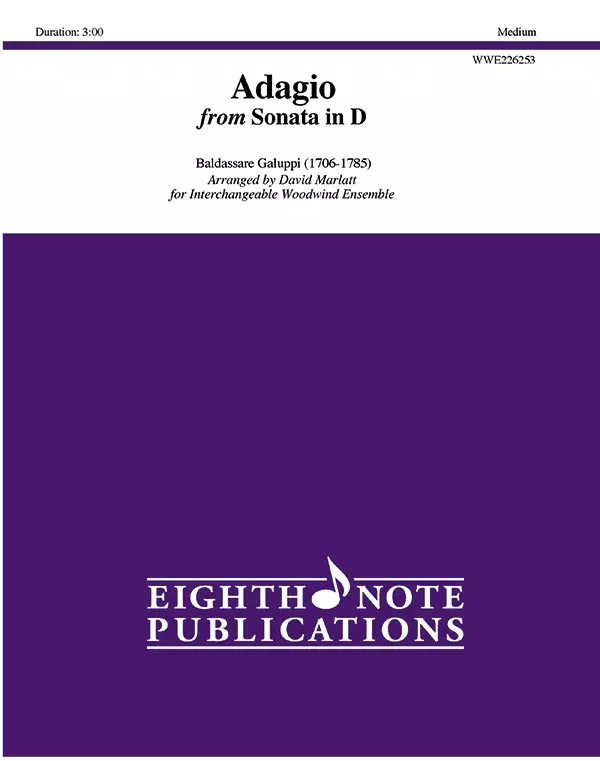 Adagio: Woodwind Ensemble Score & Parts