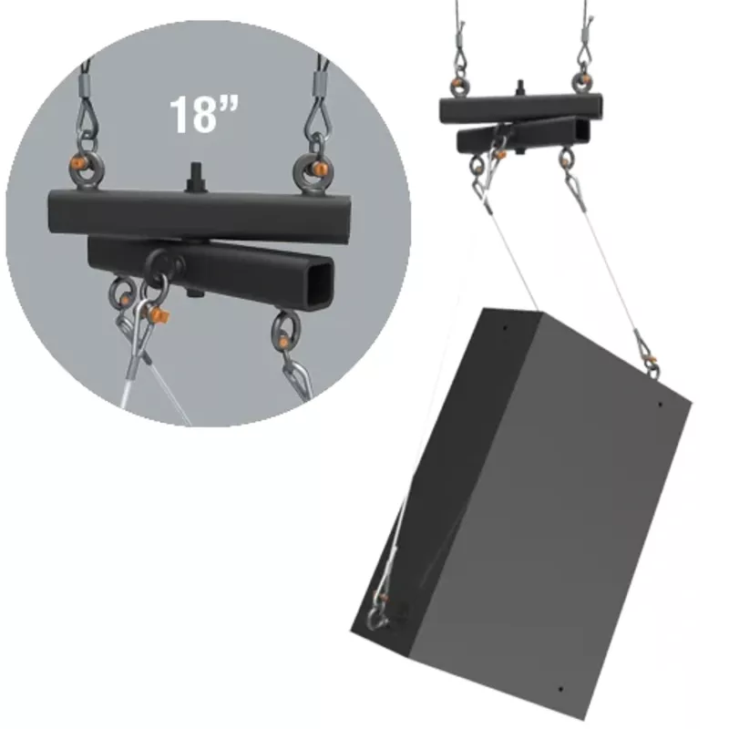 Adaptive Technologies Group SB-18 Speaker and Line Array Rigging Swivel Beam – 18″