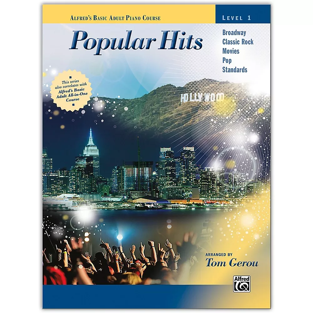 Alfred Alfred's Basic Adult Piano Course: Popular Hits, Level 1