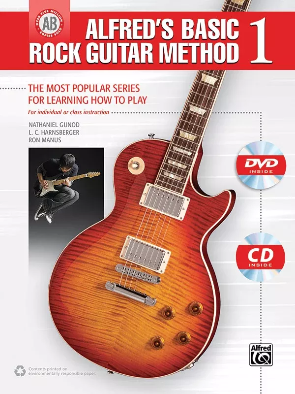 Alfred's Basic Rock Guitar Method 1: Guitar Book, CD & DVD