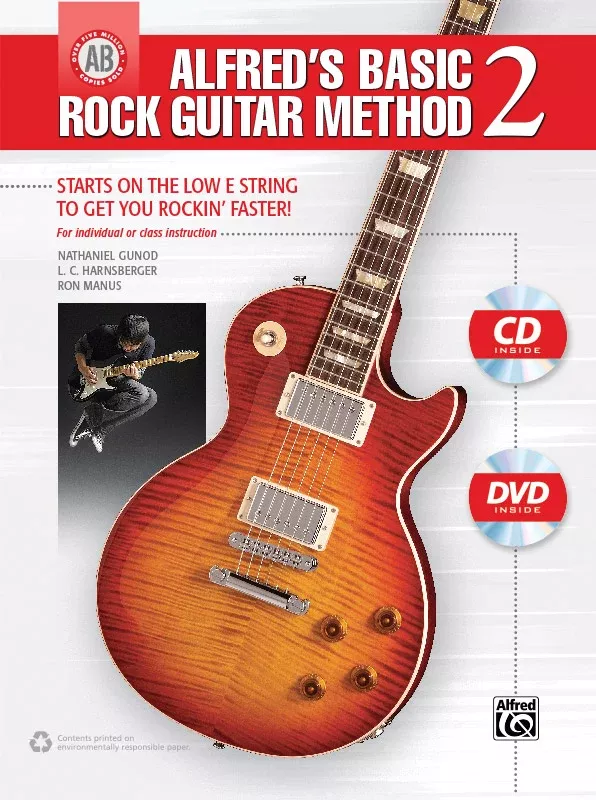Alfred's Basic Rock Guitar Method 2: Guitar Book, CD & DVD