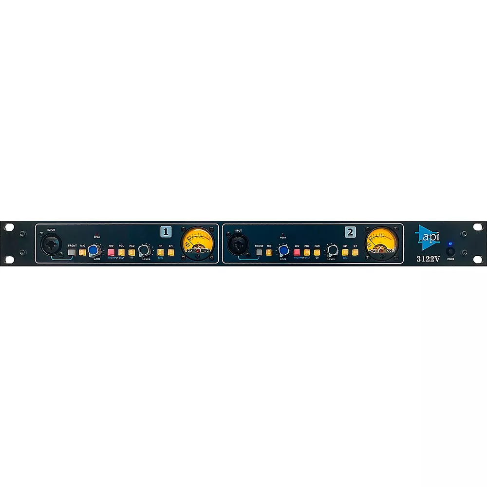 API 3122V 2-Channel Mic/Line Pre With Variable Output and High-Pass Filter