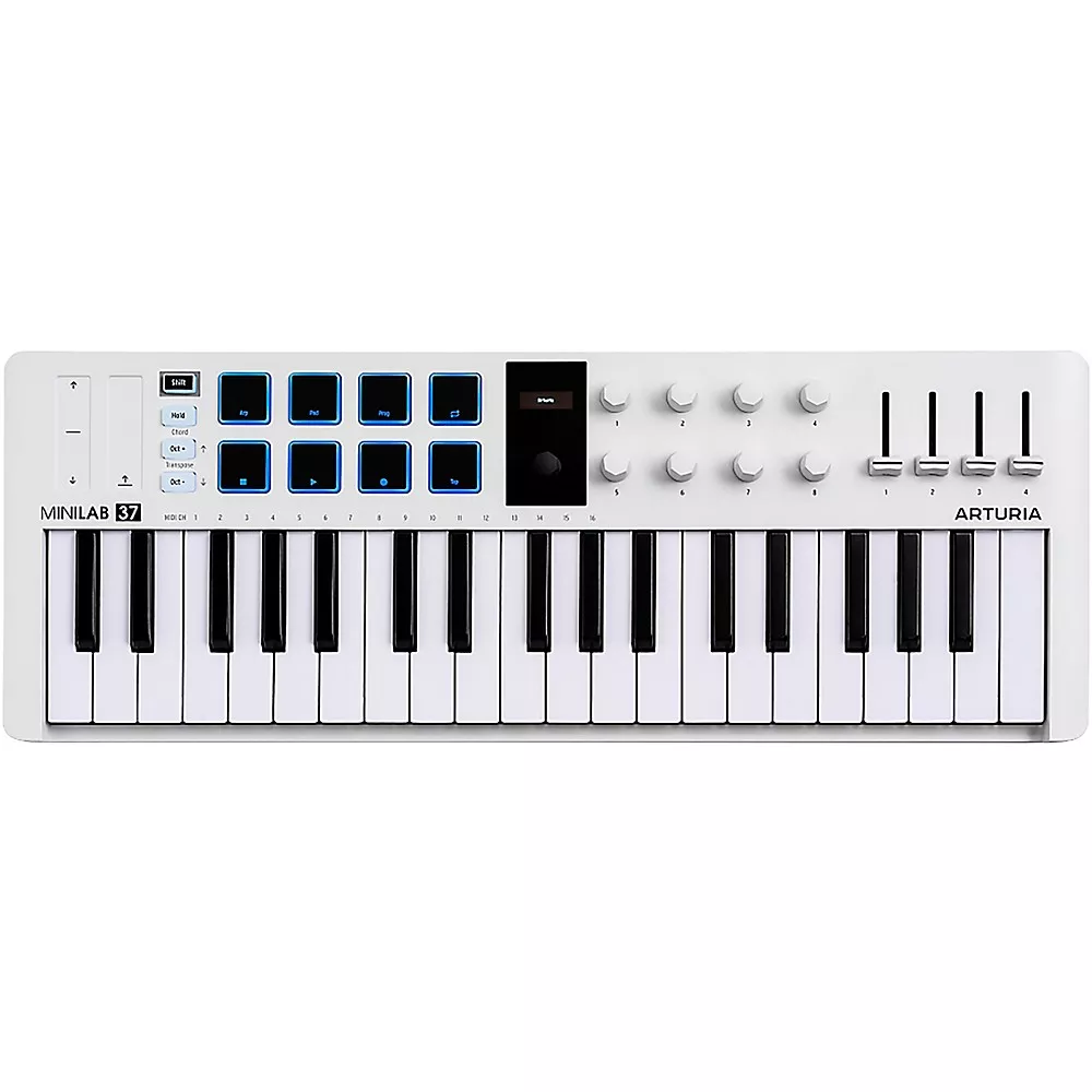 Arturia MiniLab 37 MIDI Controller - White
