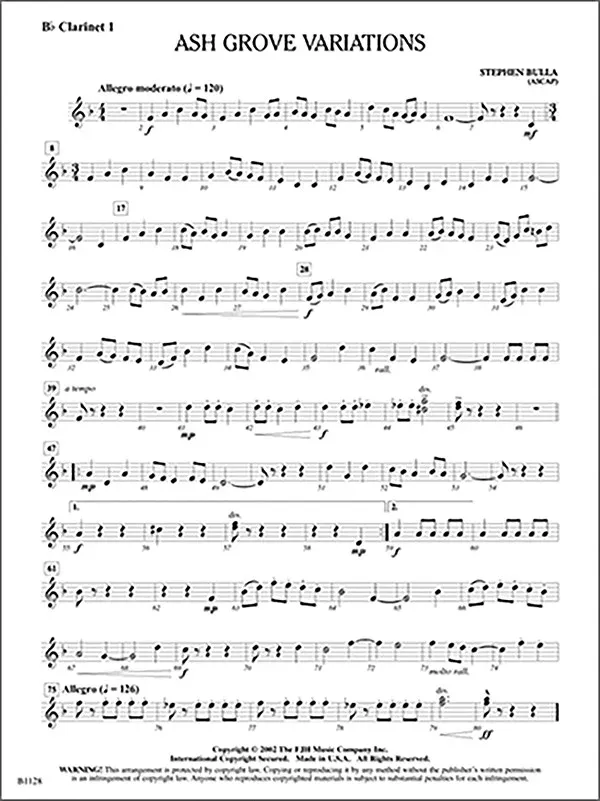 Ash Grove Variations: Baritone/Euphonium