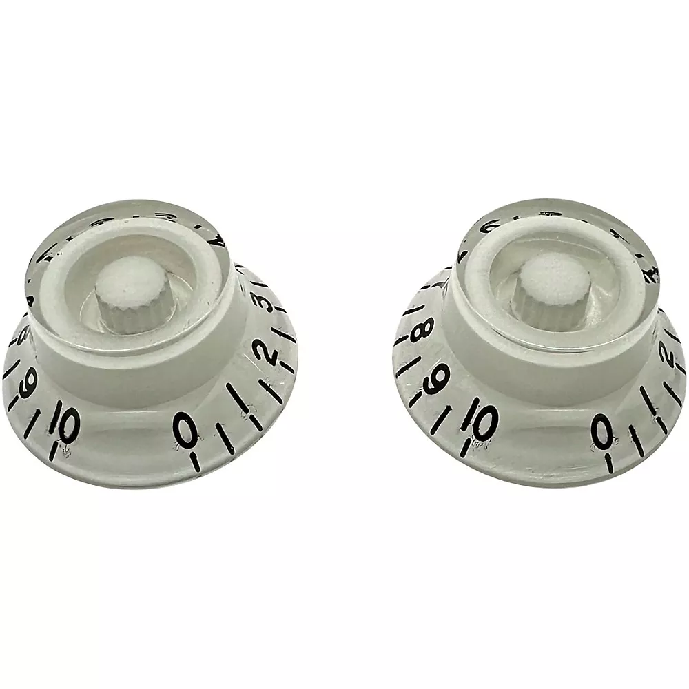 AxLabs Bell Knob (Black Lettering) - 2 Pack White