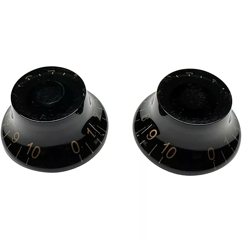 AxLabs Bell Knob (White Lettering) - 2 Pack Aged Black