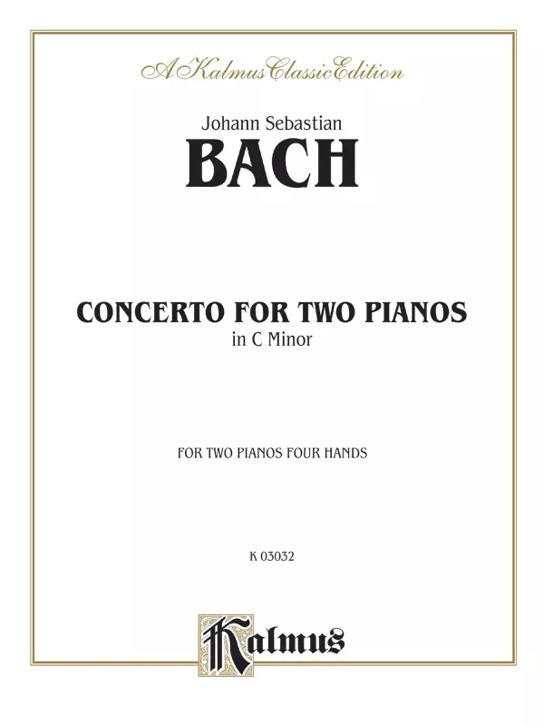 Bach: Concerto for Two Pianos in C Minor