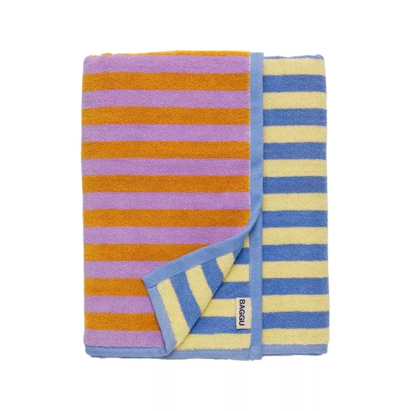 Baggu Bath Towel, Hotel Stripe