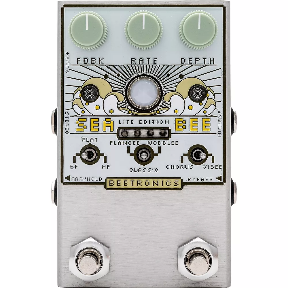 Beetronics FX Seabee Lite Edition Chorus Pedal - Cream