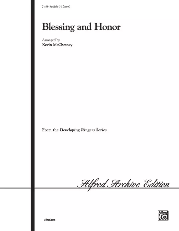 Blessing and Honor: Handbells 3-5 Octaves Sheet