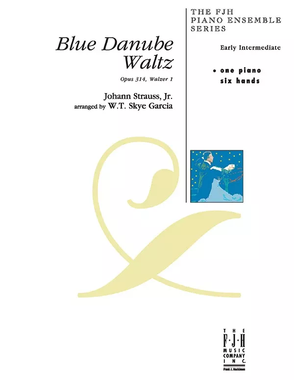 Blue Danube Waltz: Early Intermediate Piano Sheet