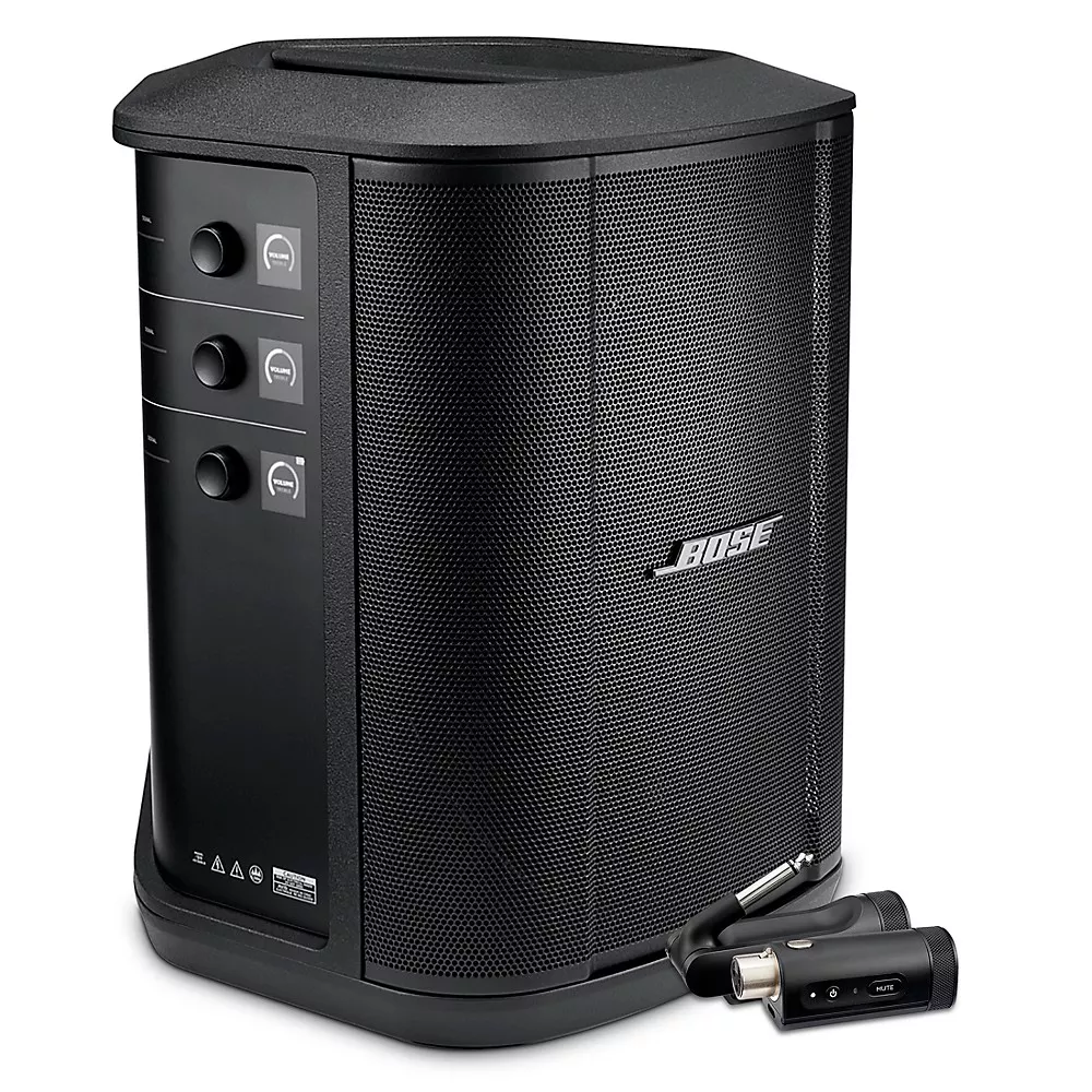Bose S1 Pro+ Wireless PA System With Mic/Line & Instrument Transmitters