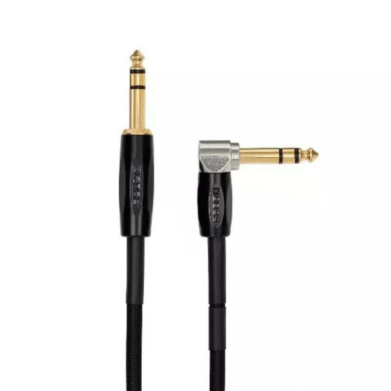 Boss BCC-3-TRA 1/4 TRS Cable, Angled/Straight – 3ft
