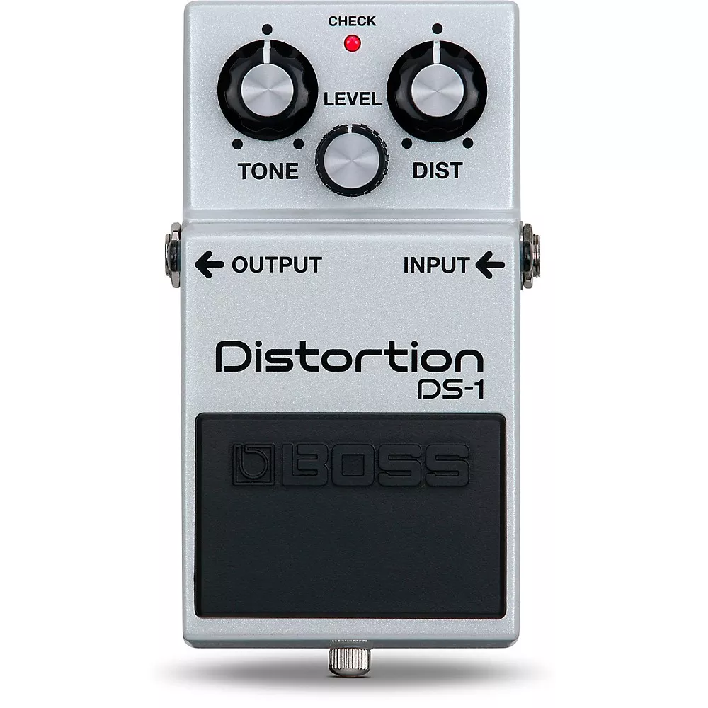 BOSS DS-1 Limited-Edition Distortion Effects Pedal - Metallic White