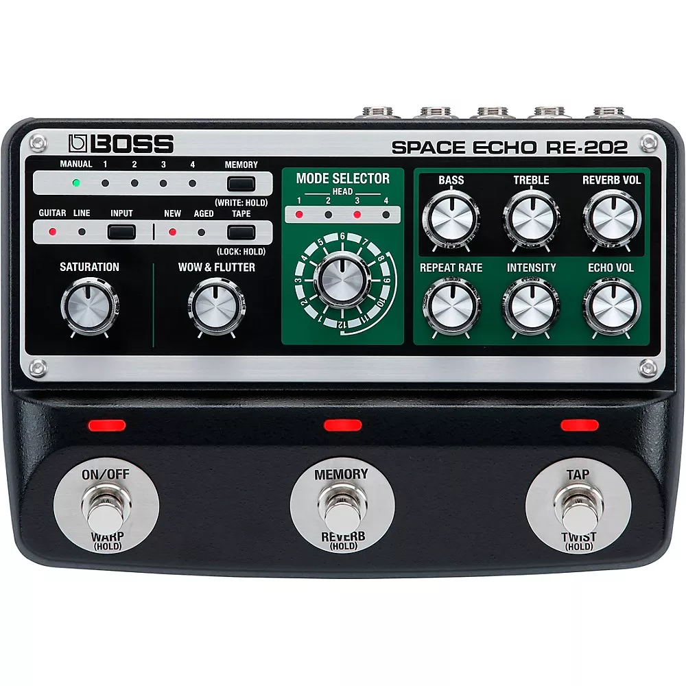 BOSS RE-202 Space Echo Effects Pedal - Black