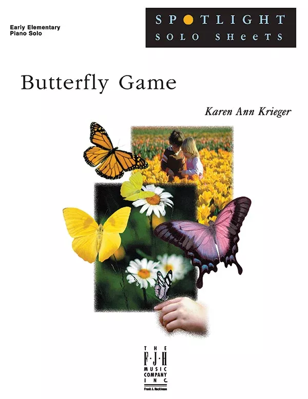 Butterfly Game: Early Elementary Piano Sheet