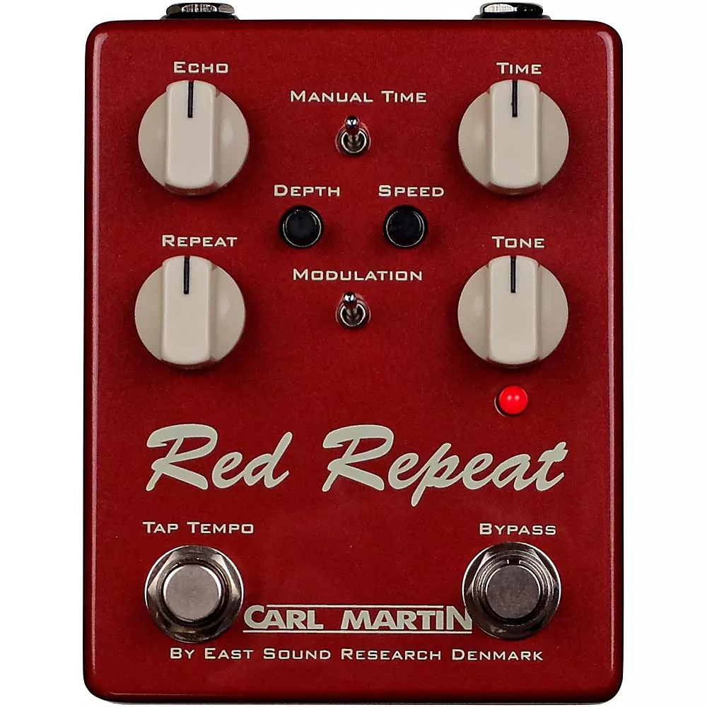 Carl Martin Red Repeat Delay Echo with Tap Tempo Pedal