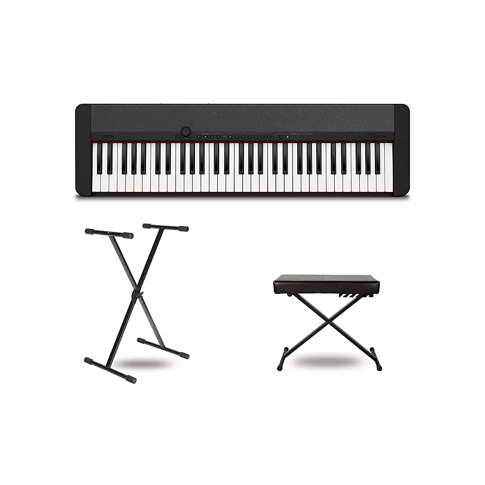 Casio Casiotone CT-S1 Keyboard With Stand & Bench - Black