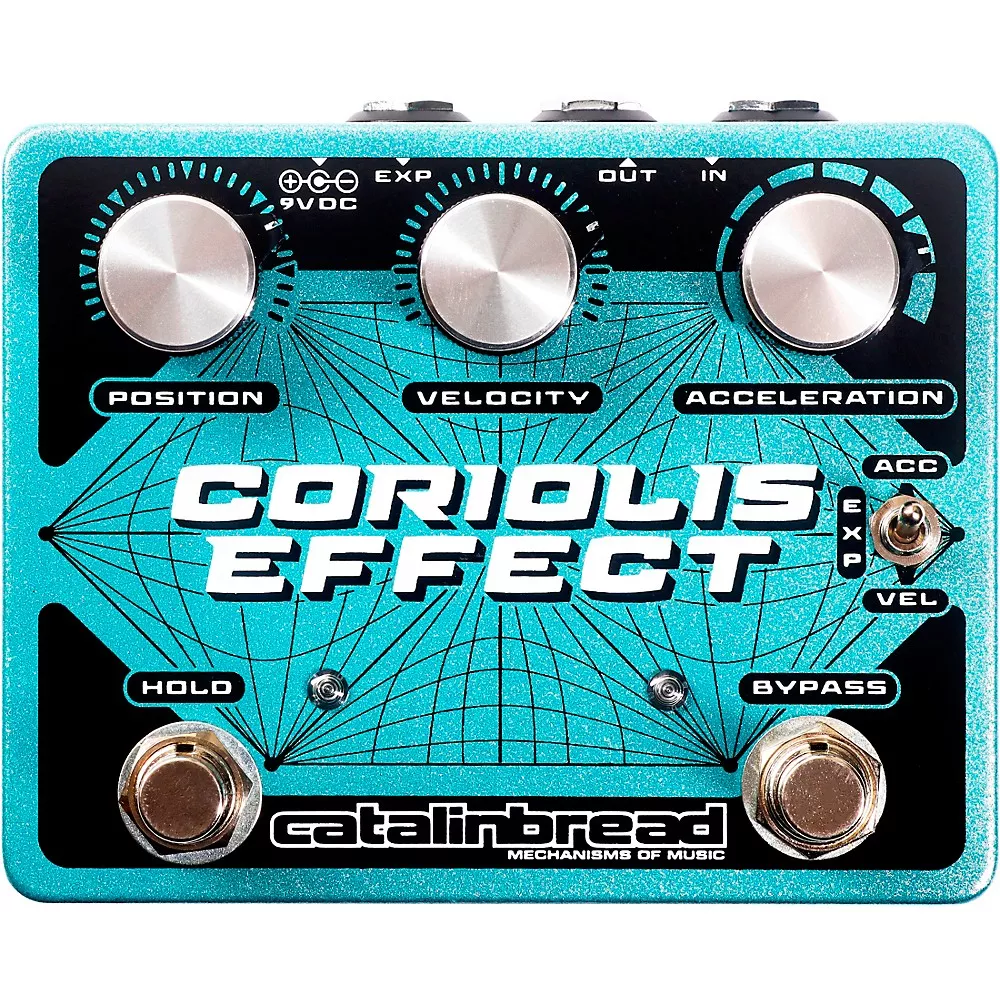 Catalinbread Coriolis Effect Sustainer/Wah/Filter/Pitch Shifter/Harmonizer Effects Pedal Teal Sparkle