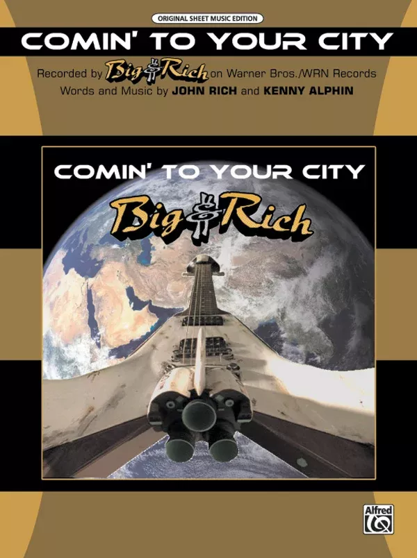 Comin' to Your City: Piano/Vocal/Chords Sheet