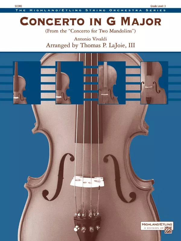 Concerto in G Major (from the Concerto for Two Mandolins): String Orchestra Conductor Score