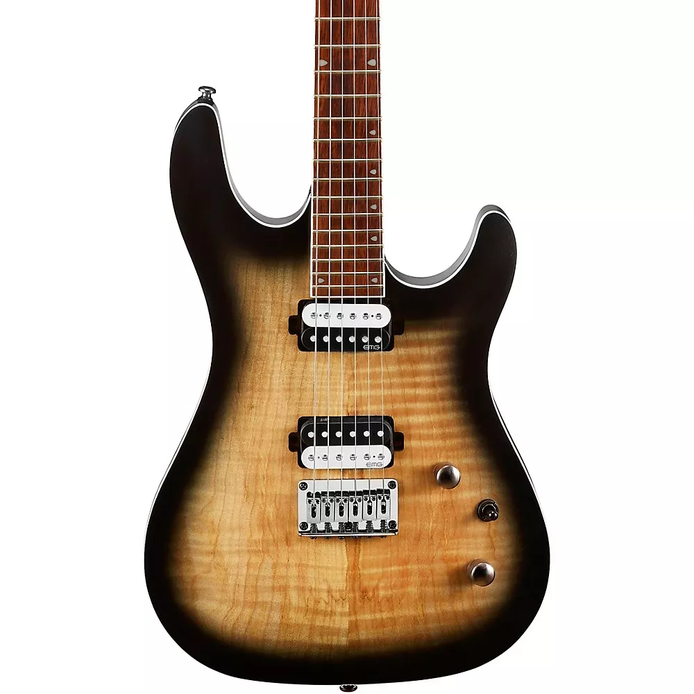 Cort KX Series Open Pore 6 String Electric Guitar Open Pore Raw Burst