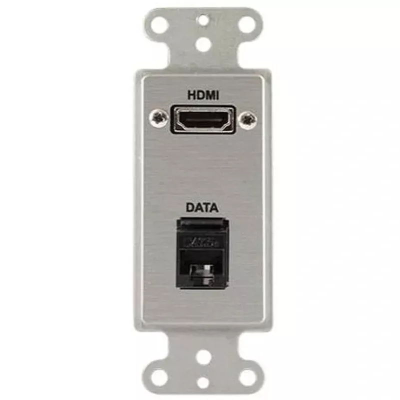 Covid D1227M-CA HDMI Pigtail, RJ45-CAT5 Wall Plate (Clear Anodized)