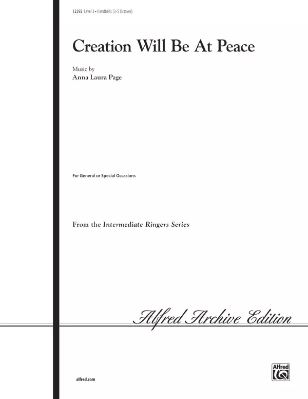 Creation Will Be at Peace: Handbells 3-5 Octaves Sheet