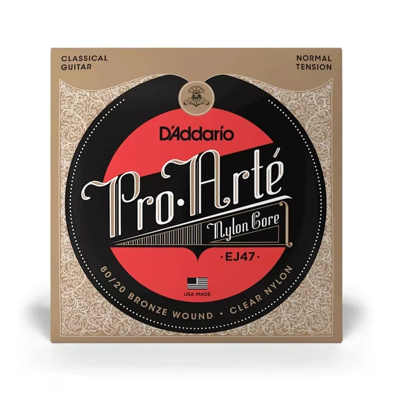 D’Addario EJ47 80/20 Bronze Pro-Arte Nylon Classical Guitar Strings, Normal Tension