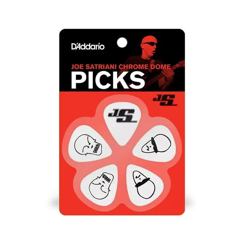 D’Addario Joe Satriani Guitar Picks, White, 10 pack, Light