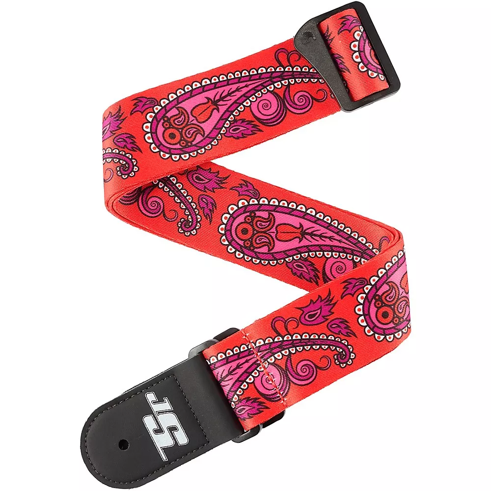 D'Addario Joe Satriani Strap - Purple Red 2 in.