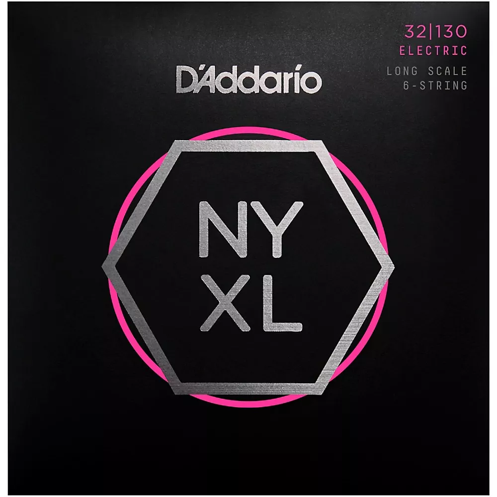 D'Addario NYXL32130 Gauge 6-String Long Scale Electric Bass Strings
