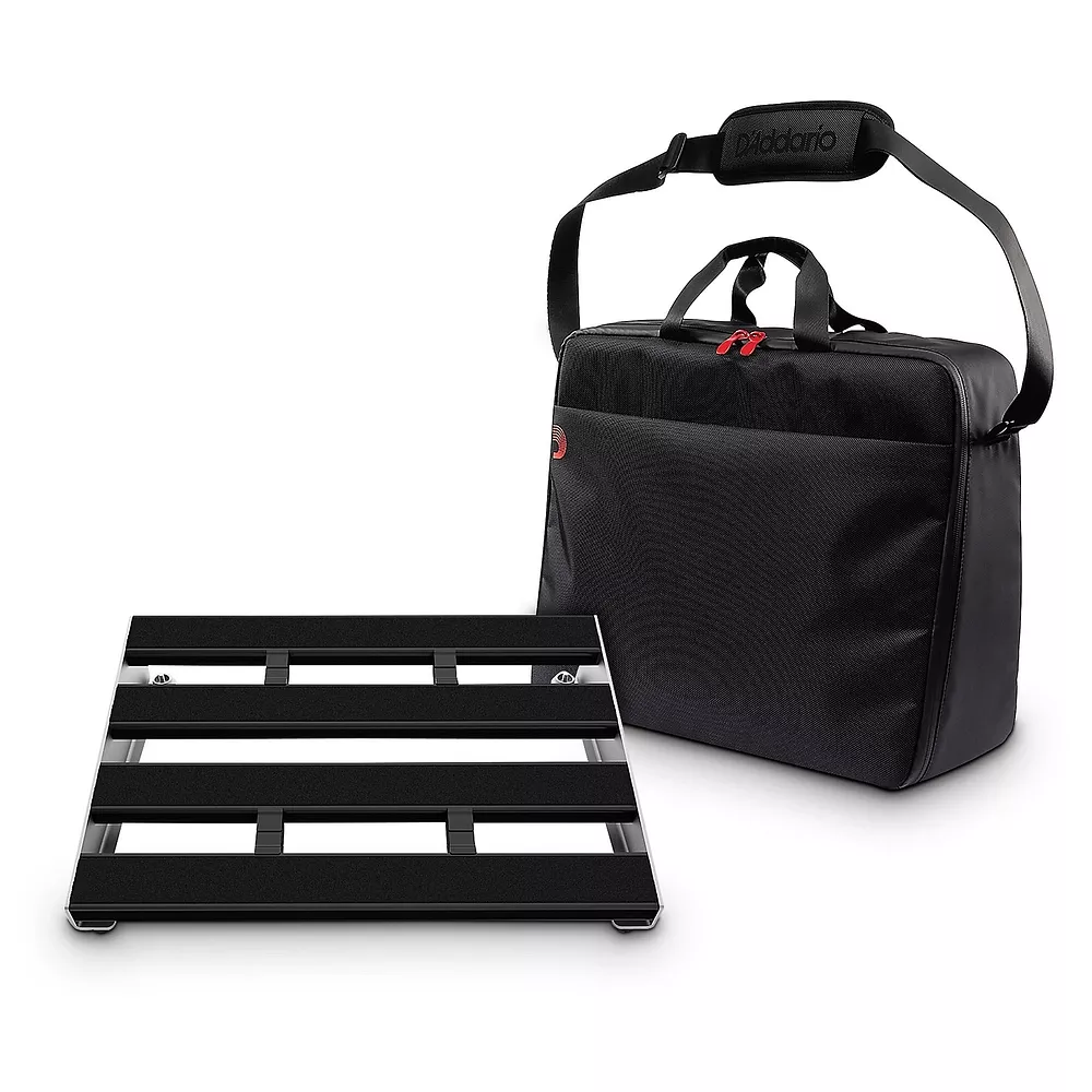 D'Addario XPND Core Pedalboard Two Row with Backline Core 2 Pedalboard Transporter