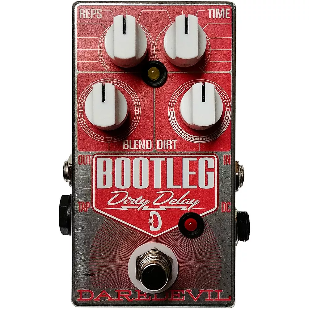 Daredevil Pedals Bootleg Dirty Delay Effects Pedal - Red