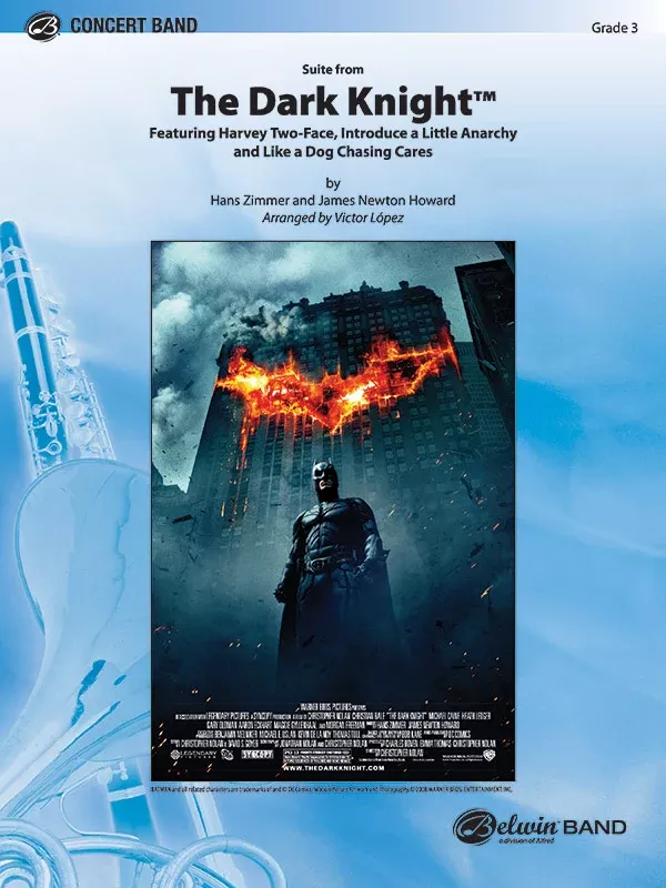 The Dark Knight, Suite from: B-flat Tenor Saxophone
