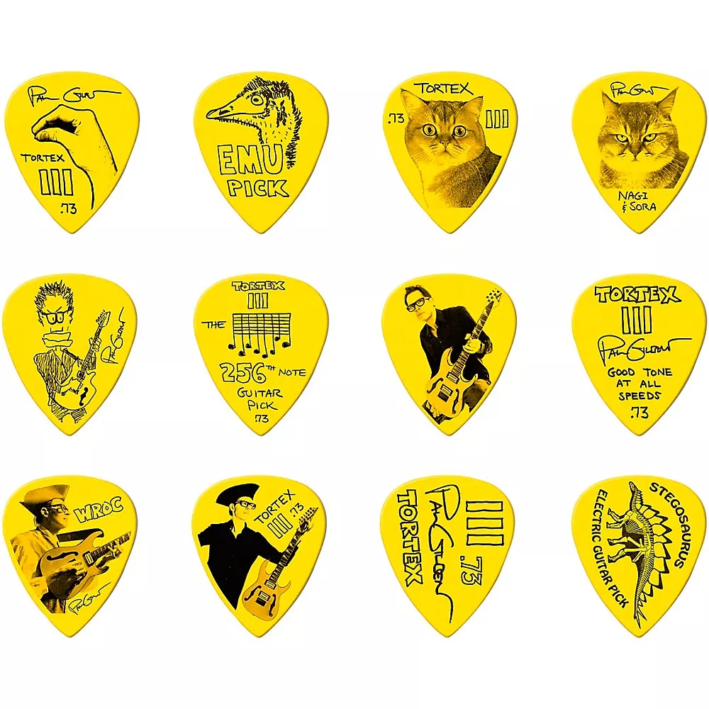 Dunlop Custom Tortex TIII Paul Gilbert Signature Guitar Picks - .73 mm 36 Pack