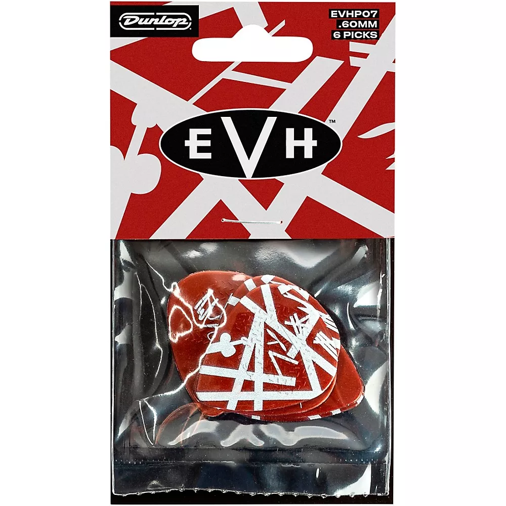 Dunlop EVH SHARK GUITAR MAX-GRIP PICKS .60 mm 6 Pack