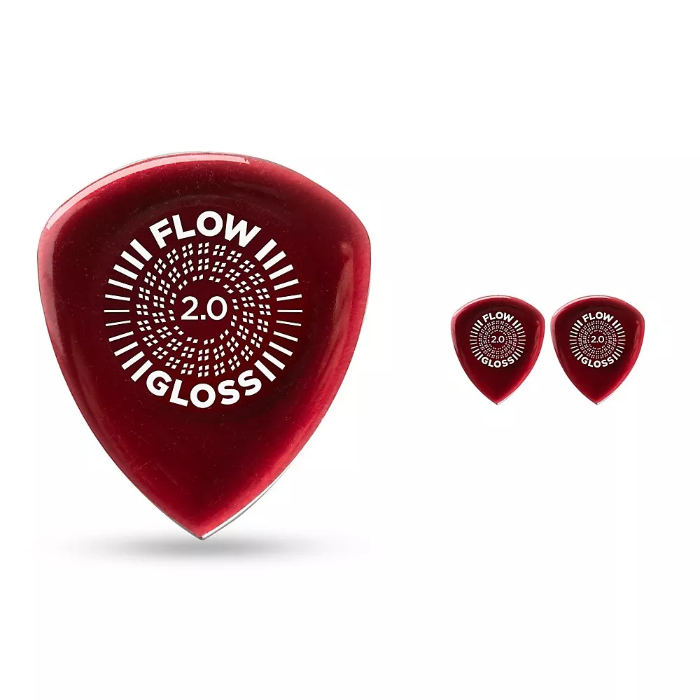Dunlop Flow Gloss Picks 2.0 mm 3 Pack